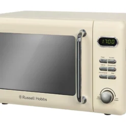 Retro 17 Litre Vintage Cream Digital Microwave