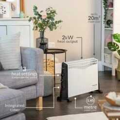 Russell Hobbs 2kW Convection Heater With Timer -russell hobbs Sales lifestyle1 1570197319 1