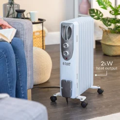 Russell Hobbs 9 Fin 2kW Oil Filled Radiator White -russell hobbs Sales lifestyle2 1570197630 1