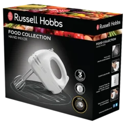 Food Collection Hand Mixer White -russell hobbs Sales rh 3Dpack image 14451