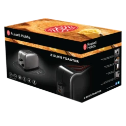 Russell Hobbs 2 Slice Toaster Steel Brushed Stainless Steel -russell hobbs Sales rh 3Dpack image 18780