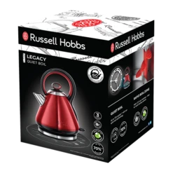 Russell Hobbs Legacy Quiet Boil Red Kettle -russell hobbs Sales rh 3Dpack image 21885