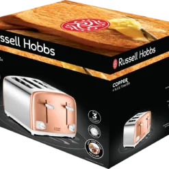 Russell Hobbs Copper 4-slice Toaster -russell hobbs Sales rh 3Dpack image 24095