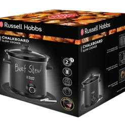 Chalkboard Slow Cooker Black -russell hobbs Sales rh 3Dpack image 24180