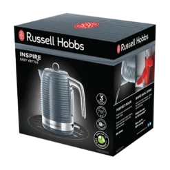 Russell Hobbs Inspire Grey Kettle -russell hobbs Sales rh 3Dpack image 24363