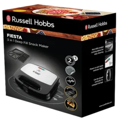 3 In 1 Deep Fill Snack Maker Black -russell hobbs Sales rh 3Dpack image 24540