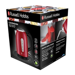 Russell Hobbs Cavendish Red Kettle -russell hobbs Sales rh 3Dpack image 25500