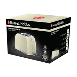 Russell Hobbs Honeycomb 2 Slice Cream Toaster -russell hobbs Sales rh 3Dpack image 26062