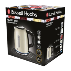 Russell Hobbs Quiet Boil Kettle - Cream -russell hobbs Sales rh 3dpack image 20461