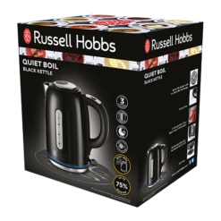 Russell Hobbs Quiet Boil Kettle - Black -russell hobbs Sales rh 3dpack image 20462