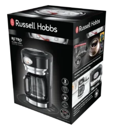 Retro Black Glass Coffee Maker -russell hobbs Sales rh 3dpack image 21701
