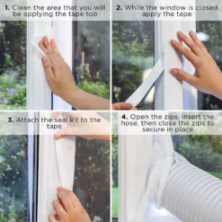 Russell Hobbs 2 in 1 Portable Air Conditioner and Dehumidifier 11000 BTU -russell hobbs Sales rh air con window kit graphics 2