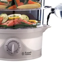3 Tier Food Steamer White 14 3 Tier Food Steamer White -russell hobbs Sales rh inset image 21140 1