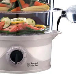 3 Tier Food Steamer White -russell hobbs Sales rh inset image 21141 1