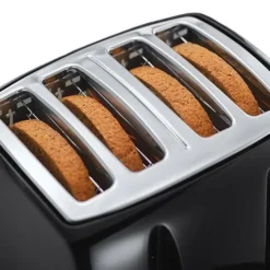 Russell Hobbs Textures 4 slice Toaster - Black -russell hobbs Sales rh inset image 21651 1