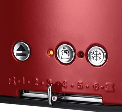 Russell Hobbs Retro Red 4 Slice Toaster 6 Russell Hobbs Retro Red 4 Slice Toaster - Image 4