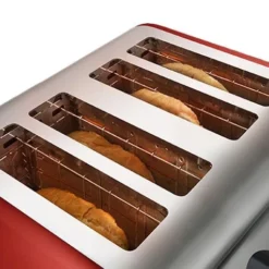 Russell Hobbs Worcester Red Toaster - 4 Slice -russell hobbs Sales rh inset image 22406 1