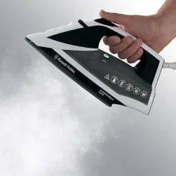 Supremesteam Streamglide White and Black Traditional Iron -russell hobbs Sales rh inset image 23052 1