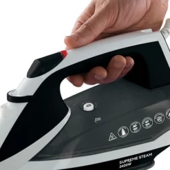 Supremesteam Streamglide White and Black Traditional Iron -russell hobbs Sales rh inset image 23052 2