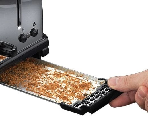 Russell Hobbs Stainless Steel 2 Slice Toaster - Black 5 Russell Hobbs Stainless Steel 2 Slice Toaster - Black - Image 3