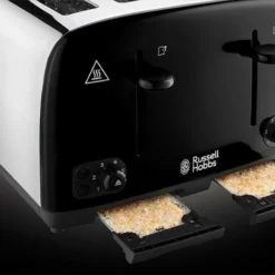 Russell Hobbs Cavendish Black 4 Slice Toaster -russell hobbs Sales rh inset image 24093 2