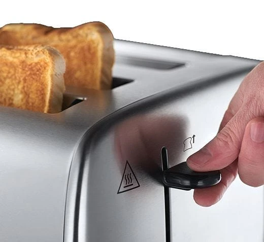 Russell Hobbs Brushed Stainless Steel 4 Slice Toaster 4 Russell Hobbs Brushed Stainless Steel 4 Slice Toaster - Image 2