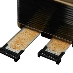 Russell Hobbs Inspire 4 Slice Brass Black Toaster -russell hobbs Sales rh inset image 24385 3