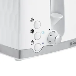 Russell Hobbs Honeycomb 4 Slice White Toaster -russell hobbs Sales rh inset image 26070 1