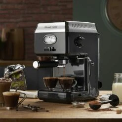 Retro Espresso Coffee Machine Black -russell hobbs Sales rh inset image 28251 1