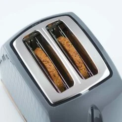 Russell Hobbs Honeycomb 2 Slice Grey with Rose Gold Toaster -russell hobbs Sales rh inset image n26065 9692 inset 3