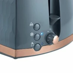 Russell Hobbs Honeycomb 2 Slice Grey with Rose Gold Toaster -russell hobbs Sales rh inset image n26065 9692 inset 5