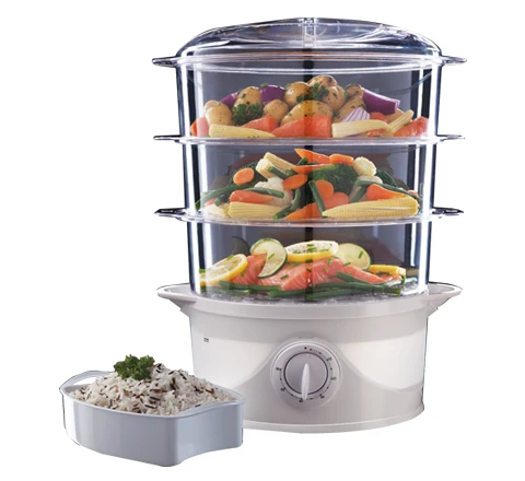 3 Tier Food Steamer White 3 3 Tier Food Steamer White