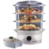 3 Tier Food Steamer White 2 3 Tier Food Steamer White -russell hobbs Sales rh main image 21141