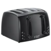 Russell Hobbs Textures 4 slice Toaster - Black -russell hobbs Sales rh main image 21651 1