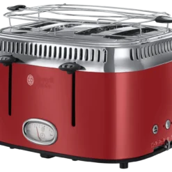 Russell Hobbs Retro Red 4 Slice Toaster