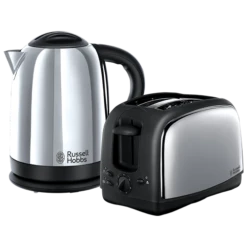 Russell Hobbs Lincoln 2 Slice Toaster and Kettle Twin Pack Polished Stainless Steel -russell hobbs Sales rh main image 21830 1