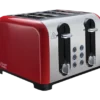 Russell Hobbs Worcester Red Toaster - 4 Slice -russell hobbs Sales rh main image 22406