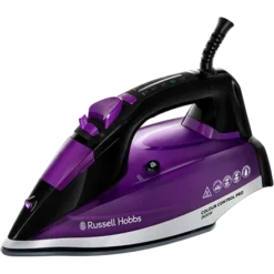 Colour Control Traditional Steam Iron 2600 Black And Purple -russell hobbs Sales rh main image 22861 1