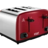 Russell Hobbs Cavendish Red 4 Slice Toaster