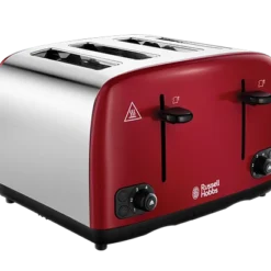 Russell Hobbs Cavendish Red 4 Slice Toaster