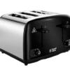 Russell Hobbs Cavendish Black 4 Slice Toaster -russell hobbs Sales rh main image 24093 1