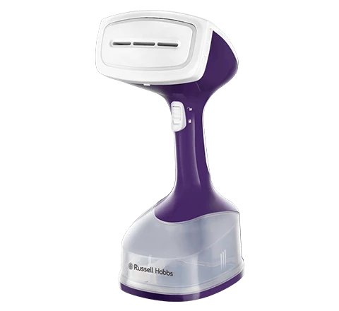 Steam Genie Handheld Garment Steamer Purple And White 1 Steam Genie Handheld Garment Steamer Purple And White -russell hobbs Sales rh main image 25600
