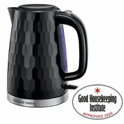 Russell Hobbs Honeycomb Grey Kettle -russell hobbs Sales rh main image 26051 GHK
