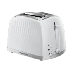 Russell Hobbs Honeycomb 4 Slice White Toaster -russell hobbs Sales rh main image 26060