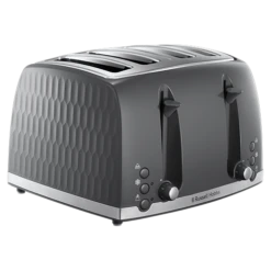 Russell Hobbs Honeycomb 4 Slice Grey Toaster
