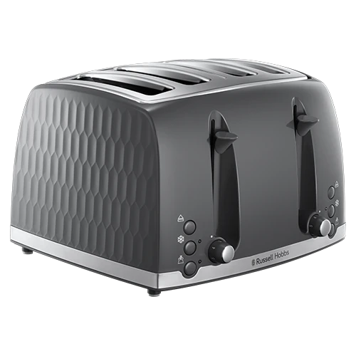 Russell Hobbs Honeycomb 4 Slice Grey Toaster 3 Russell Hobbs Honeycomb 4 Slice Grey Toaster