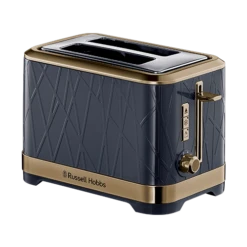 Russell Hobbs Structure Brass Emerald Green Toaster - 2 Slice -russell hobbs Sales rh main image 26120