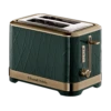 Russell Hobbs Structure Brass Emerald Green Toaster - 2 Slice 1 Russell Hobbs Structure Brass Emerald Green Toaster - 2 Slice -russell hobbs Sales rh main image 26121