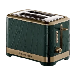 Russell hobbs Official Shop 28 Russell Hobbs Structure Brass Emerald Green Toaster - 2 Slice
