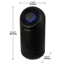 Russell Hobbs Clean Air Compact Air Purifier with Touch Control Black -russell hobbs Sales rhap1001b product 2000px 02